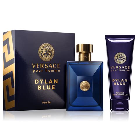 versace dylan blue 100 ml gift set|Versace Dylan Blue men set.